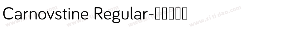 Carnovstine Regular字体转换